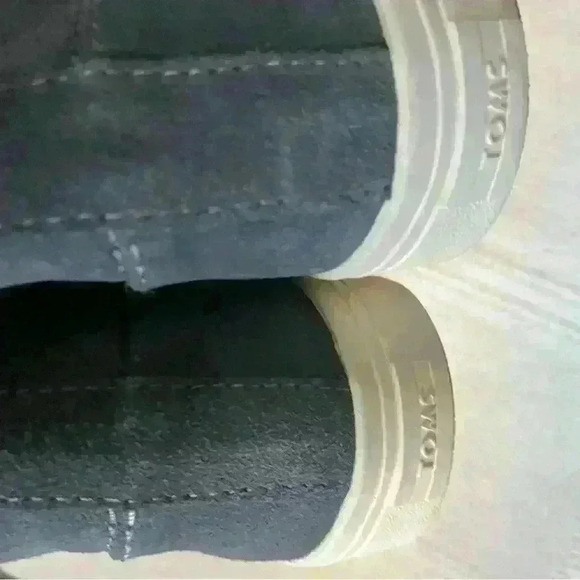 TOMS Alpine Boot Grey Waterproof Suede Tribal Webbing Women Size 8 - Picture 4 of 11